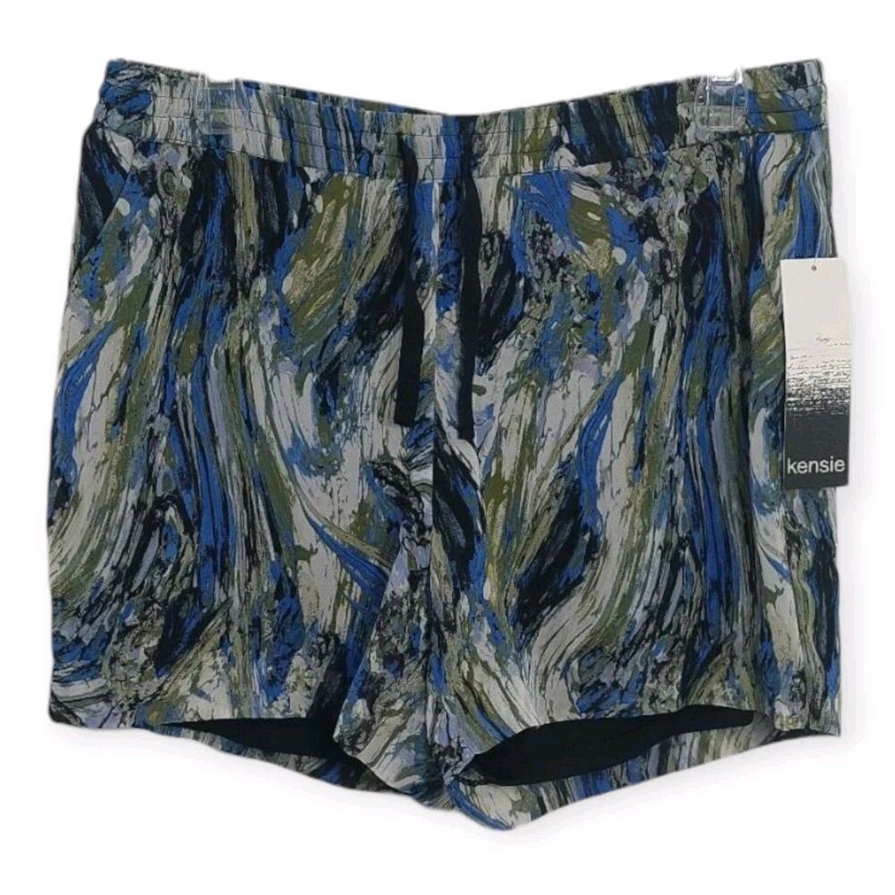 Kensie Women's Size Medium Shorts Lined Sheer Overlay